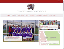 Tablet Screenshot of cityofpeterboroughhockeyclub.co.uk